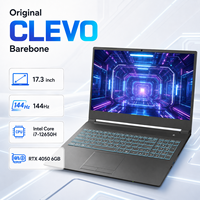 Original CLEVO Barebone 2026 17.3 Inch 144HZ Intel Core I7 12650H RTX 4050 6GB Gen DDR5 RAM Wifi 6 BT 5.1 Gaming Laptop