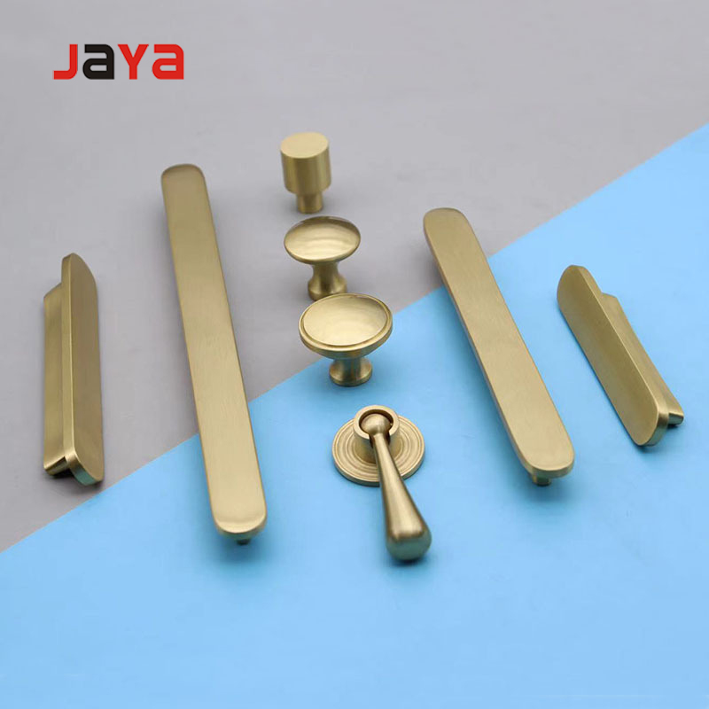 JAYA Cupboard Handles T-shape Solid Furniture Hardware Cabinet Drawer Brass Handle and Knob Wardrobe Pulls