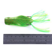 Vente chaude En Gros Pêche Doux Grenouille Leurre Basse Doux Corps Appâts 7CM 14G Grenouille Poisson-Chat Leurre