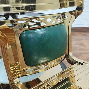 New Arrival of Modern Color Leather Round Bottom <b>Salon</b> <b>Furniture</b> Recliner Chair Large Hydraulic Pump Barber Chair - Product Image 5