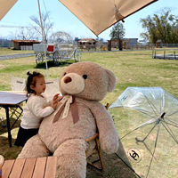 Ours en peluche super doux extra large, coussin de lit à câliner, cadeau d'anniversaire, coton PP, grande taille, vente en gros, unisexe, pour jeunes, fabriqué au Jiangsu