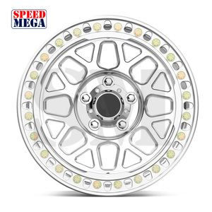 Jantes en alliage forgées 4x4 tout-terrain 16 17 18 20 22 24 pouces avec anneau de blocage de la gomme 5 trous pour pick-up et Jeep - Product Image 1