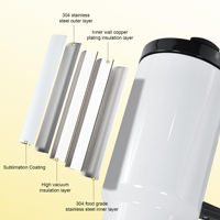 Gelas Tumbler Sublimasi Stainless Steel 40 oz Tahan Dingin dengan Gagang dan Sedotan Kosong untuk Grosir