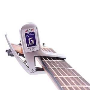Sintonizador <span class=keywords><strong>de</strong></span> <span class=keywords><strong>guitarra</strong></span> con Clip <span class=keywords><strong>de</strong></span> Capo 2 en 1 portátil para <span class=keywords><strong>guitarra</strong></span>, bajo, cromático, multifunción, Universal - Product Image 4