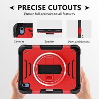 Nouveau étui de Protection robuste et durable créatif pour iPad 10 11 10.9 et 11 pouces tablettes 360 support rotatif en PC + TPU