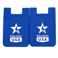 Portefeuille de téléphone en caoutchouc de silicone adhésif de haute qualité bon marché logo personnalisé porte-carte de crédit en silicone