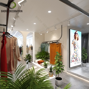 Ideas de Decoración para Tiendas de Ropa, Exhibidores de Ropa Metálicos, Soporte Personalizado para Prendas, Diseño de Interiores para Tiendas de Ropa - Product Image 3