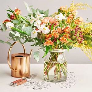 Handmade Metal Flower Frog, Custom Engraved Name & Message for Home Decor Gardening - Product Image 1