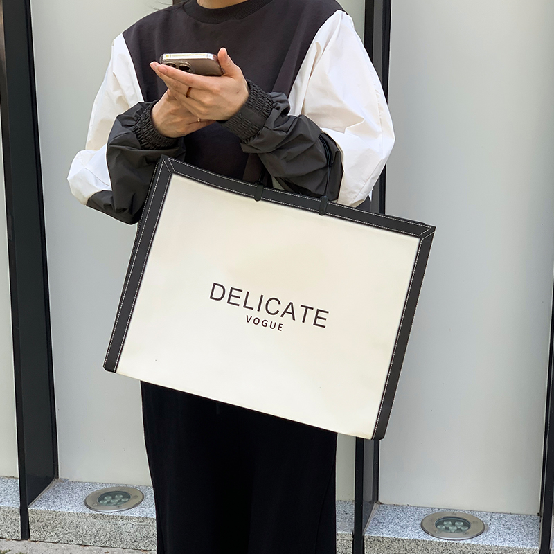 Специальная вместительная Подарочная сумка для покупок, изготовленная из нетканого материала с принтом