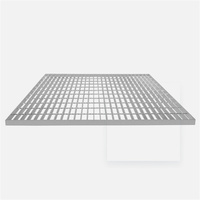Rejilla de Acero al Carbono Galvanizado Soldada, Recubierta y Pintada para Techos, Construcción de Edificios de Oficinas