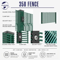 Panneau de clôture de sécurité 358 en acier galvanisé thermolaqué, soudé, anti-escalade, résistant à l'usure, pour centrale biomasse, usage intensif