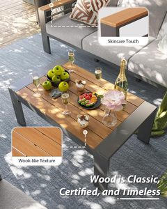 <span class=keywords><strong>Set</strong></span> di mobili da <span class=keywords><strong>giardino</strong></span> con combinazione per il tempo libero da <span class=keywords><strong>giardino</strong></span> in alluminio <span class=keywords><strong>grigio</strong></span> 5 pezzi - Product Image 3