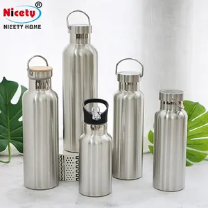 Best Selling Products 2024 Sport Infuser Bamboo Lid Stainless Steel Double Wall Water Bottle