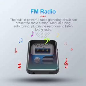 เครื่องเล่น MP3 หน้าจอสัมผัสเต็มรูปแบบ BT เครื่องเล่นเพลงพกพาไร้สาย รองรับการเล่นวิดีโอ การ์ด TF วิทยุ FM สำหรับความบันเทิงของนักเรียน - Product Image 2
