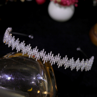 ASNORA – diadème en zircone cubique avec éléments étoilés, style romantique, couronnes, diadème pour femmes, coiffe de fête, bijoux pour cheveux de mariée