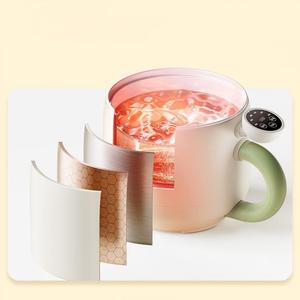 <span class=keywords><strong>Mini</strong></span>-cocotte électrique antiadhésive pour la préparation rapide de plats domestiques, avec couvercle et poignée, pour nouilles instantanées - Product Image 6