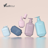 Bouteille de shampooing en plastique PE ISO9001 YHE avec logo personnalisé en PP, 260-700 ml, emballage cosmétique pour soins de la peau, pots en plastique avec pompe, cosmétiques