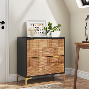 Tribesigns hiện đại trang trí màu nâu đa năng 2 ngăn kéo bên tủ tập tin cho văn phòng nhà - Product Image 3