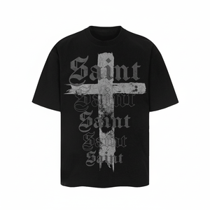 T-shirts pour hommes imprimés en coton de haute qualité les plus vendus OEM chemise formelle surdimensionnée au toucher soie de glace personnalisée conception personnalisable - Product Image 1