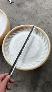 Máquina de prensa de masa de Pizza Manual de acero inoxidable avanzada Prensa de masa de Pizza y máquina de horno Máquina de prensa de masa de Pizza - Product Image 2