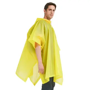 Hochwertige wieder verwendbare billige benutzer definierte Logo gedruckt PVC EVA Regenmantel wasserdichten Regenmantel Regen Poncho