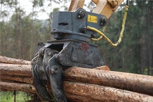 Vente directe d'usine XUVOL, adapté aux excavatrices de 6 à 9 tonnes, pince à bois monocylindre, mini pelle, pince à bois - Product Image 2