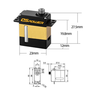 9kg 스틸 기어 CAN BUS 코어리스 모터 고속 21g 로봇 개 관절 제어 STEM 교육 키트 디지털 서보 DS-S009A - Product Image 2