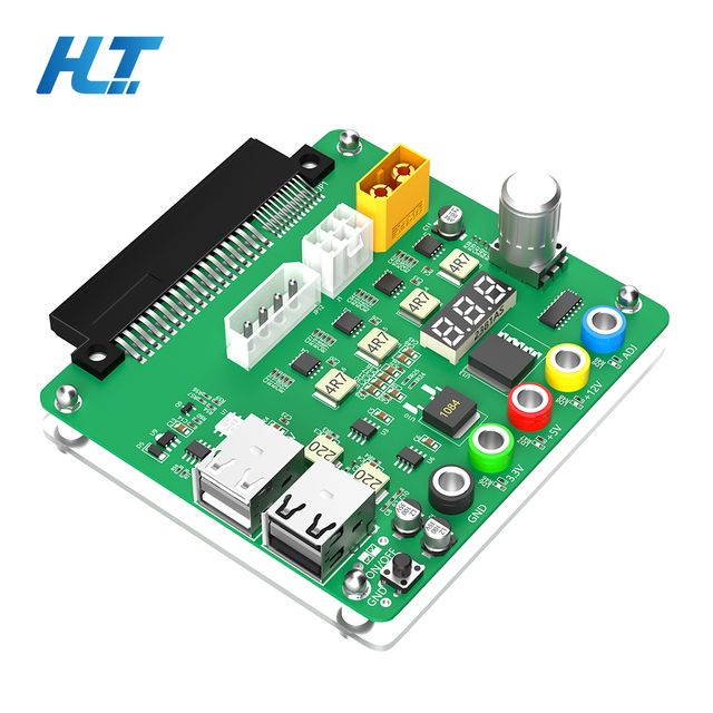 For Brand PSU Power Supply Breakout Board Adjustable Voltage Knob Digital Voltage Display RGB LED QC2.0/3.0 USB Ports-in Stock