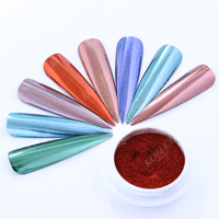Poudre chromée pour nail art, 31 couleurs, effet miroir, brillant, pigment holographique solide pour ongles