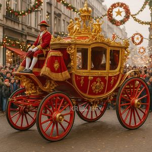 Porte-numéro de table design pour mariage en extérieur, carrosse royal électrique de luxe avec 4 à 6 sièges - Product Image 2