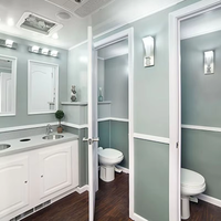 Conteneur Sanitaire Portable, Toilettes Mobiles, Salles de Bain Extérieures, Fabricants de Toilettes Portables avec Multiples Compartiments
