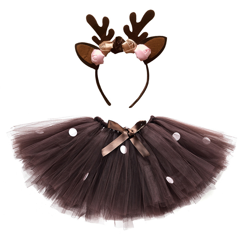 Costume Da Renna Natalizio Per Bambini Con Cappuccio, Tuta Morbida Per Festa Di Natale E Carnevale, Bambino E Bambina