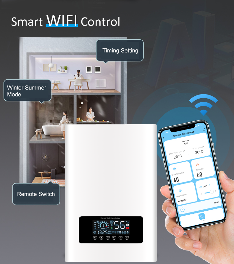 Electric Boiler Combi Boiler Remote Control WiFi Smart Thermostat
