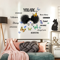 Decorazioni per la casa per la stanza della ragazza citazioni motivazionali adesivi di arte della parete