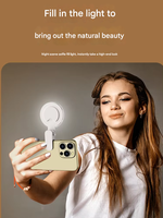 Lumière de Selfie d'anneau rechargeable portative 3 couleurs Mini lumière de remplissage de photo universelle pour la vidéo de la photographie de Smartphone