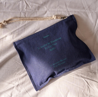 Qetesh sac de maquillage pochette à fermeture éclair quotidienne haute qualité léger prix usine coton matériel logo personnalisé motif sac cosmétique