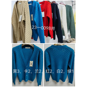All'ingrosso di vari colori cardigan lavorati a maglia da donna con stampa Casual stile primavera estate decorazione con bottoni a maniche corte lunghe - Product Image 1