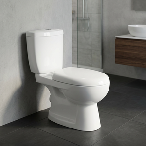 Inodoro de Dos Piezas de Diseño Parma de Estilo Europeo Moderno, Inodoro de Piso con Cisterna Integrada - Product Image 3