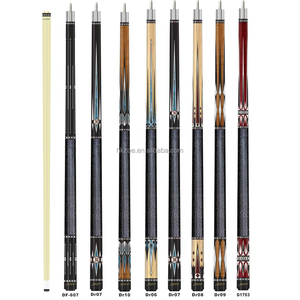 Taco de billar profesional JOSS Cues de 2 piezas, eje de arce canadiense de baja deflexión de 58 pulgadas con punta de 12.75 mm, ergonómico y antideslizante - Product Image 1