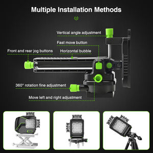 Nivel Láser Huepar Osram <span class=keywords><strong>S03CG</strong></span> con Estuche Rígido, Función Bluetooth y Modo de Pulso para Exteriores, Nivel Láser de Línea Verde 3D, Nivel Láser de 12 Líneas - Product Image 4