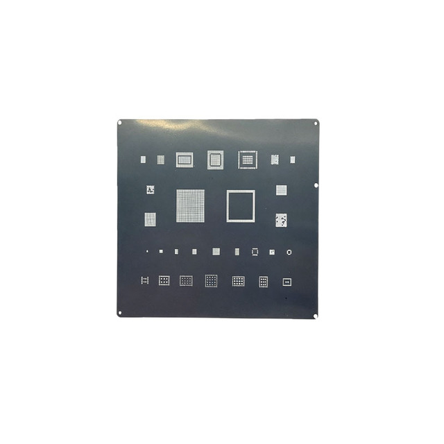 Universal BGA Reballing Stencil Kit 0.5 0.55 0.6 0.65 0.7 0.8mm Steel Mesh for IC Chip Soldering Tin Planting Repair