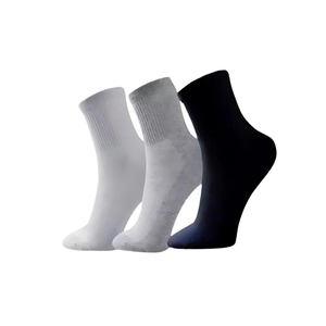Fall/Winter Crew Running Ankle <b>Socks</b> Knitted 100% Cotton Thick Sweat-Wicking Odor-Resistant Quick-Drying Non-Slip Mens - Product Image 1