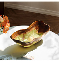 SAIDKOCC Wabi Sabi stijl retro natuurlijke jade fruitschaal marmeren eettafel woonkamer restaurant op maat gemaakte opbergruimte geavanceerd