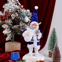 Poupée en peluche Père Noël debout, 8 pouces, faite à la main, décoration de Noël, styles variés, motif écossais, cadeau d'hiver