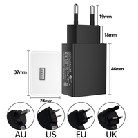 Chargeur Mural USB 5V 1A 2A (2000mA) avec Adaptateur Secteur pour les États-Unis – Certifié UL et FCC