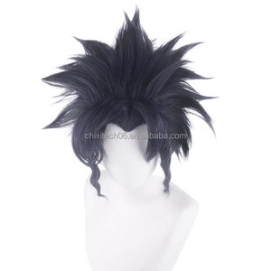 En la Tercera Parte de 's Bizarre Adventure', la Peluca de <span class=keywords><strong>Cosplay</strong></span> de <span class=keywords><strong>Jotaro</strong></span> Kujo es Azul-Negro y Levantada hacia Arriba - Product Image 4