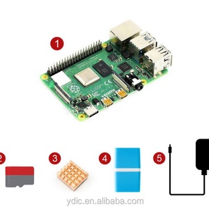 Kit de démarrage Raspberry Pi 4 Modèle B, 1 Go, carte Micro SD, dissipateur thermique, alimentation - Product Image 2