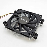 BIBOOG Refroidisseur de processeur 1U de haute qualité 25 mm, ventilateur de refroidissement CPU haute performance, aluminium + cuivre - GCALCU1U02