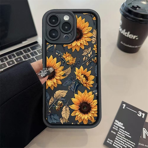 Étui de téléphone portable à motif floral avec protection d'objectif d'appareil photo pour Tecno Pop 20/Spark Go 3/Spark 40 Pro/Pova 7 Pro - Product Image 5