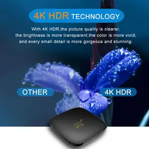 4K HDR H.265 TVBOXビルド2.4g/5g Android10.0システムビッグストレージセットトップスマートAndroidTVボックス